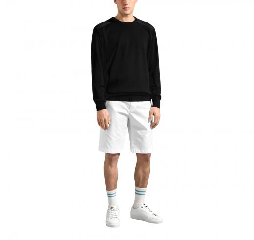 PAUL SHARK YACHTING Maglia Uomo Con Toppe Girocollo C0P1026 Colore Nero