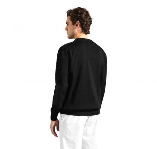 PAUL SHARK YACHTING Maglia Uomo Con Toppe Girocollo C0P1026 Colore Nero