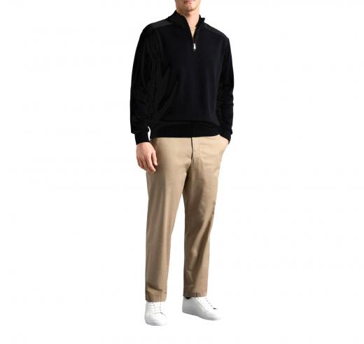 PAUL SHARK YACHTING Pull Mezza Zip Con Toppe Modello C0P1028 011 Colore Nero