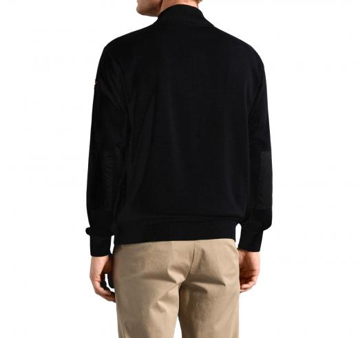 PAUL SHARK YACHTING Pull Mezza Zip Con Toppe Modello C0P1028 011 Colore Nero
