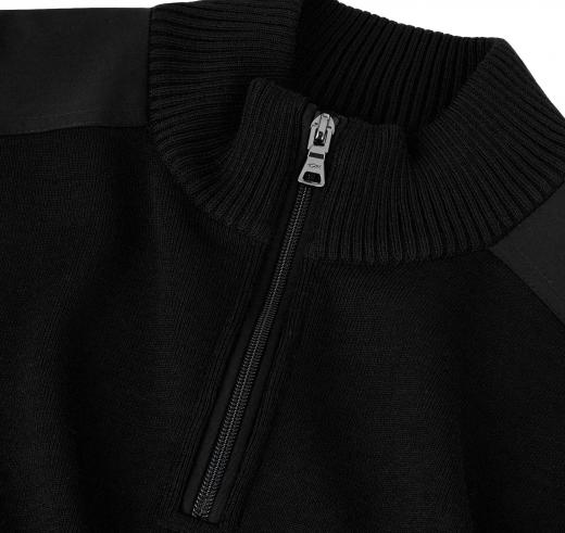 PAUL SHARK YACHTING Pull Mezza Zip Con Toppe Modello C0P1028 011 Colore Nero