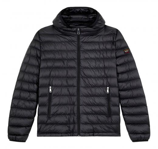 PAUL SHARK Giubotto Uomo In Piuma Ultralight Con Cappuccio Staccabile C0P2008 Colore Nero