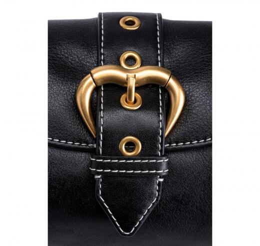 PINKO Borsa Donna Jolene Shoulder Mini Con Tracolla In Metallo Z99Q Colore Nero