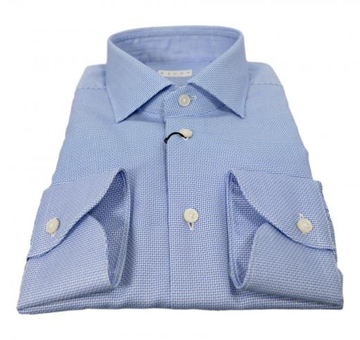 XACUS Camicia Uomo Modello Evolution Tessuto Armaturato 11290002 Colore Celeste