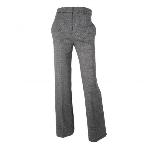 KAOS Pantalone Donna A Palazzo Tessuto Lurex QI1CO068 Colore Nero