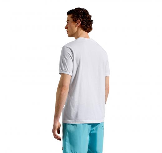 PAUL SHARK T Shirt Uomo in Cotone Organico Con Logo Colore Bianco