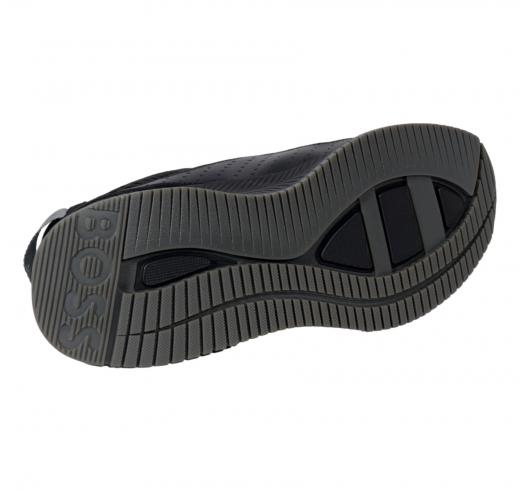BOSS Sneakers Uomo In Pelle Liscia E Scamosciata 50522908 Colore Nero