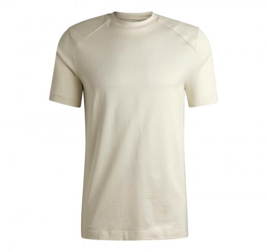 BOSS T-shirt Regular Fit In Cotone Ripstop Con Inserti Lisci Dettagli Modello P-Thompson 207 50520208 Colore Neutro