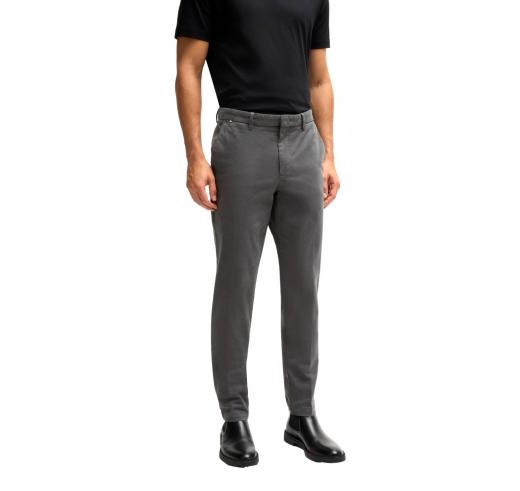 BOSS Pantalone Uomo Chino Slim Fit in Cotone Elasticizzato 50487966 Grigio