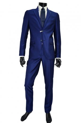 ALESSANDRO GILLES Abito Uomo Slim FitColore Bluett Disegnato T014