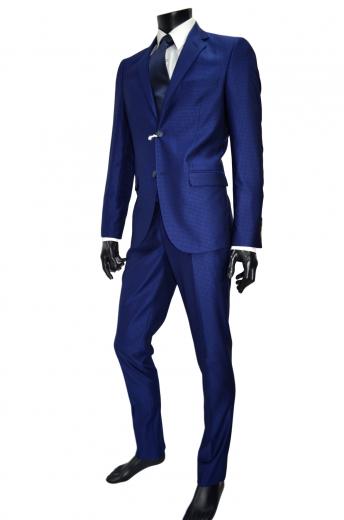 ALESSANDRO GILLES Abito Uomo Slim FitColore Bluett Disegnato T014
