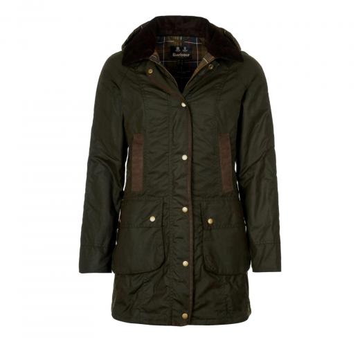 BARBOUR Giubbotto Donna Bower Wax LWX0534OL71 Colore Verde Oliva