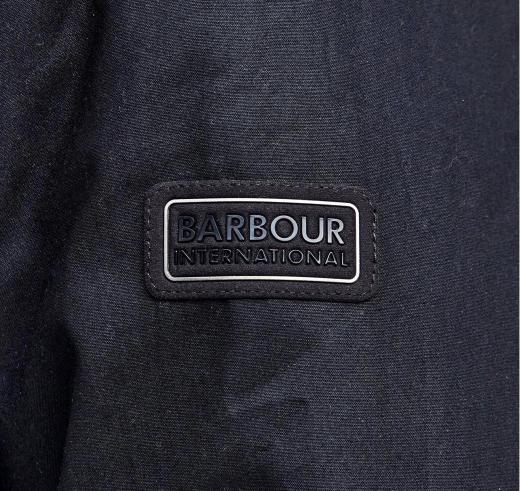 BARBOUR INTERNATIONAL Giacca Cerata Uomo Longwell MWX2382BK71 Nero Elegante Casual