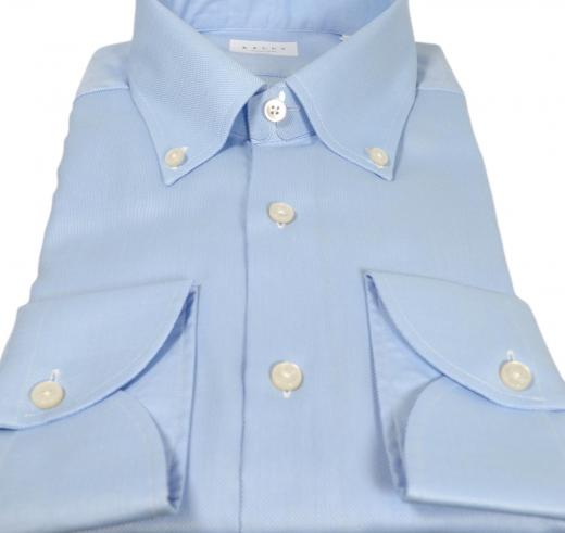 XACUS Camicia Collo Button Down Oxford Travel Shirt 11806003 Colore Celeste