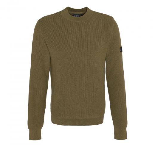 BARBOUR INTERNATIONAL Maglione Uomo Girocollo Crawley MKN1611OL31 Verde Oliva Casual Elegante