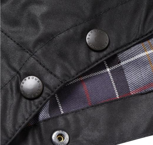 BARBOUR Cappuccio in Cotone Cerato MHO0004BK91 Colore Black