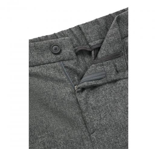 BOSS Pantalone Uomo Con Fit Affusolato In Flanella Elasticizzata P-Prian-PL-CW-WG-243 50527924 Colore Grigio