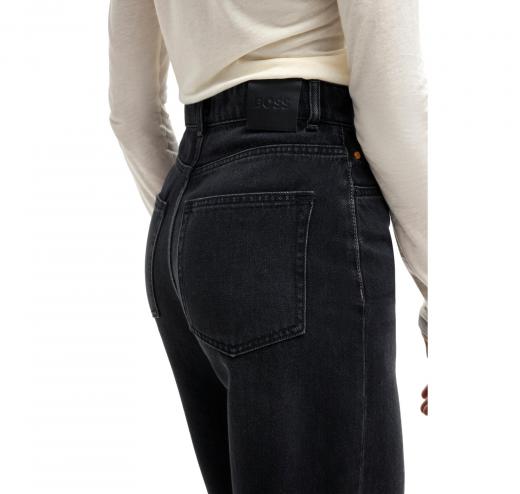 BOSS Jeans Donna A Gamba Larga In Denim Antracite C_MARLENE HR 5.0 -50528368 Colore Nero