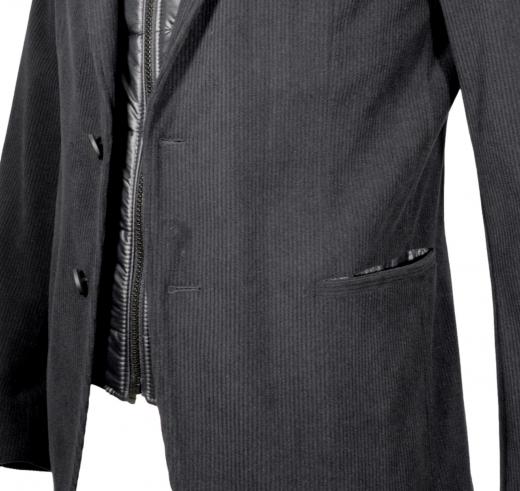 BOSS Giacca Uomo Slim Fit In Velluto A Coste Elasticizzato P-Hanry-Bib-N-244 -50527900 Colore Nero