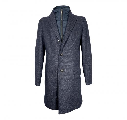 BOSS Cappotto Slim Fit Interno Rimovibile Zip Modello H-Hyde-Bib-234 50528177 Colore Blu