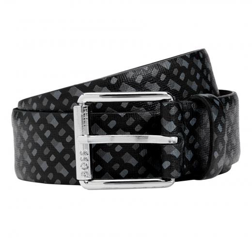 BOSS Cintura Uomo in Pelle italiana Con Stampa Del Monogramma Roll-Bmono-S-St_Sz35  50529637