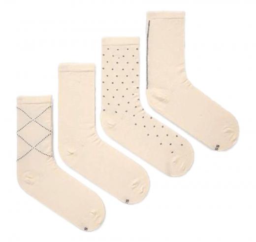 BOSS Calze Donna Altezza Regolare In Confezione Regalo Da Quattro Taglia Unica 36/42 50524388 Beige