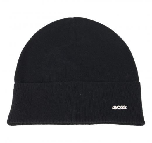 BOSS Berretto Donna In Lana e Cashmere Con Logo In Metallo Lari hat 50524276 Colore Nero
