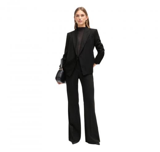 BOSS Giacca Donna Slim Fit In Twill Di Misto Lana Jia DB1 50524019 Colore Nero