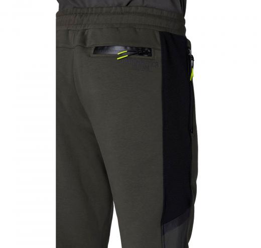 AERONAUTICA MILITARE Pantalone Uomo In Felpa Con Mesh e Ripstop PF949 Colore Verde Militare
