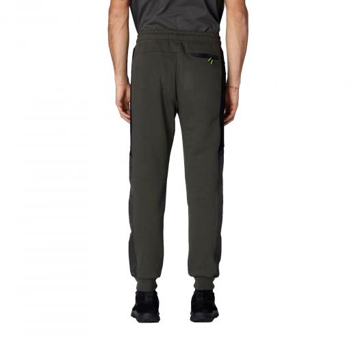 AERONAUTICA MILITARE Pantalone Uomo In Felpa Con Mesh e Ripstop PF949 Colore Verde Militare