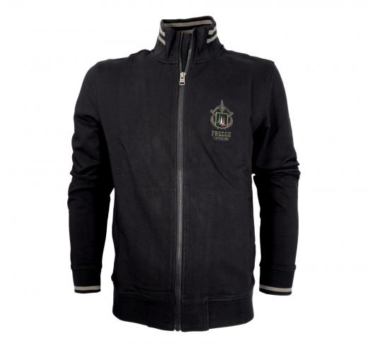 AERONAUTICA MILITARE Felpa Uomo Con Zip Frecce Tricolori FE1955F459 Colore Nero