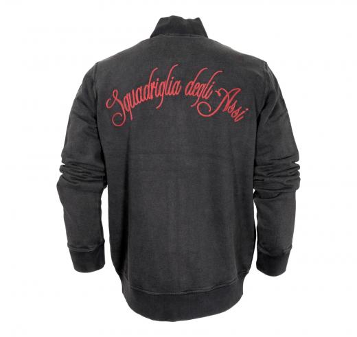 AERONAUTICA MILITARE Felpa Uomo Squadriglia Degli Assi FE1873 Colore Nero