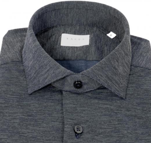 XACUS Camicia Uomo Slim Fit Tessuto Active 71614003 Colore Grigio melange