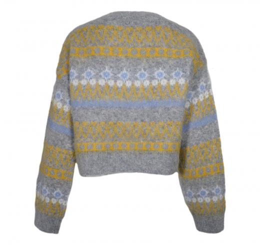 BOSS Maglione Donna Girocollo In Misto Lana C Fimosa 50525157 Colore Grigio