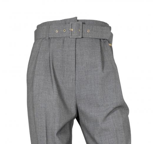 KAOS Pantalone Donna Con Cintura In Tessuto QI1CO025 Colore Grigio