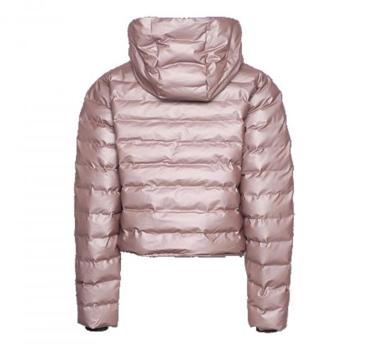RAINS Giubbotto Trapuntato Unisex 15820 Lohja Short Puffer Jacket W3T2 Colore Rosa