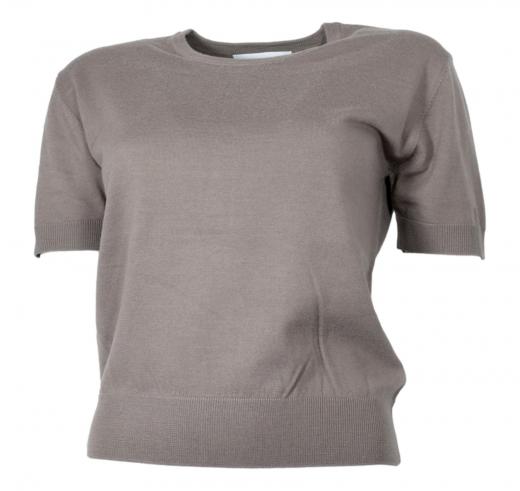KAOS Completo Donna Maglia Aperta Con T-shirt Manica Corta QI1NT002 Colore Tortora