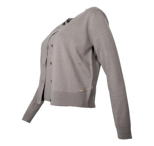 KAOS Completo Donna Maglia Aperta Con T-shirt Manica Corta QI1NT002 Colore Tortora