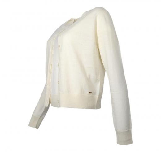 KAOS Completo Donna Maglia Aperta Con T-shirt Manica Corta QI1NT002 Colore Panna