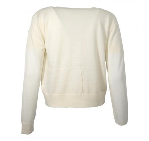 KAOS Completo Donna Maglia Aperta Con T-shirt Manica Corta QI1NT002 Colore Panna