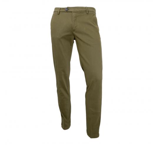 RH RES HOMINE  Pantalone Uomo Elasticizzato Modello Thomas TTOO1 A/I Colore Verde