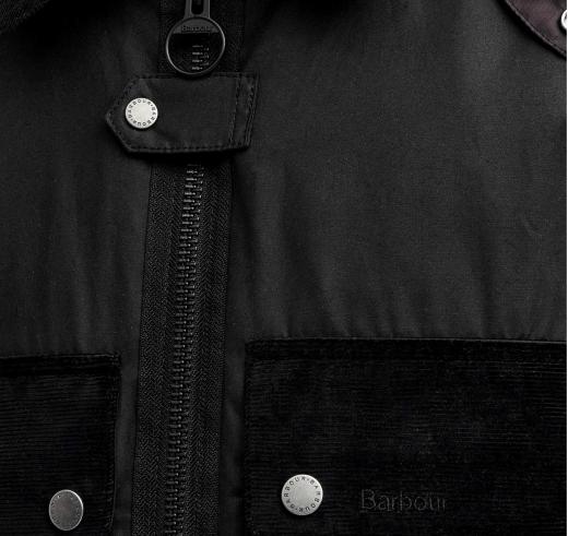 BARBOUR Re-Engineered Spey Waxed Jacket MWX2341BK11 Nero