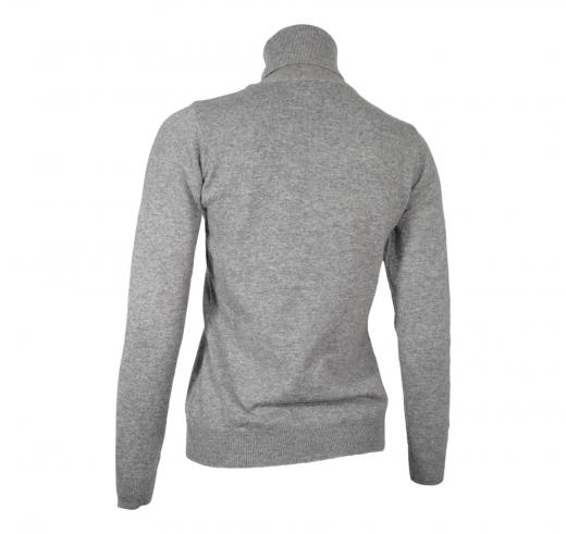 CASHMERE COMPANY Dolcevita Donna 1213 ID115 In Cashmere Lana Colore Grigio