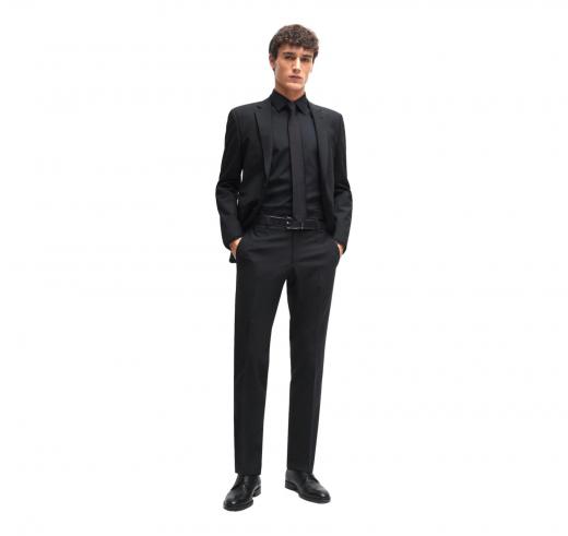 BOSS Camicia Uomo Regular Fit H-Joe-Kent-C1-214 50473265 Colore Nero