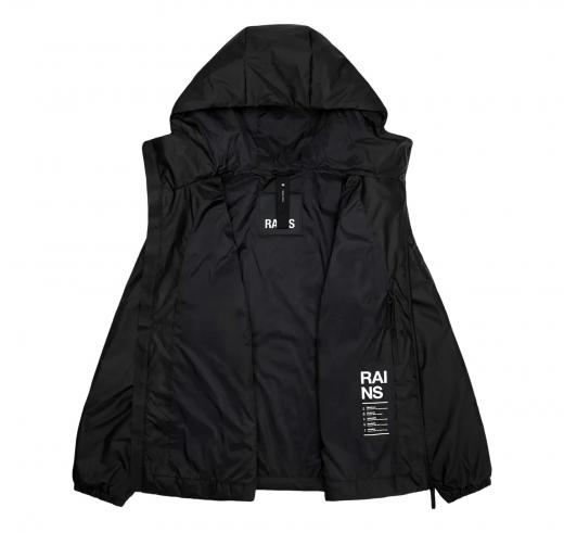 RAINS Lohja Insulated Jacket Unisex Con Cappuccio 15770 Colore Nero