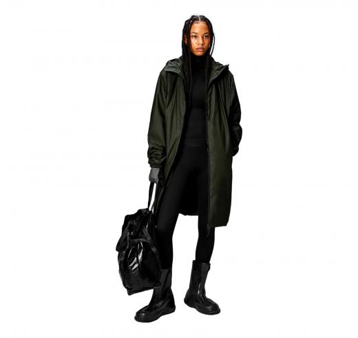 RAINS Lohja Longer Insulated Jacket Unisex 15910 Colore Verde