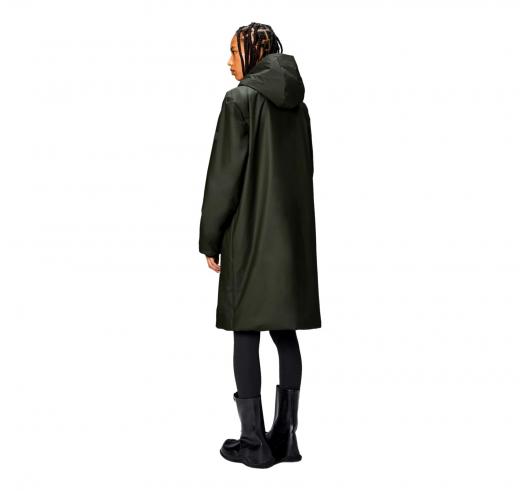 RAINS Lohja Longer Insulated Jacket Unisex 15910 Colore Verde
