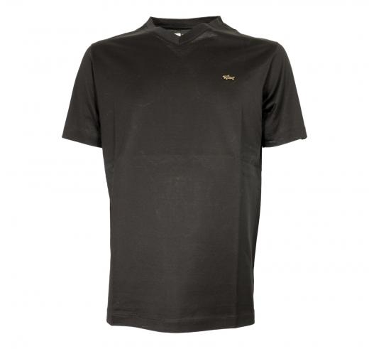 PAUL SHARK T-shirt Uomo In Cotone Aqua Interlock 25411013 11G Colore Nero