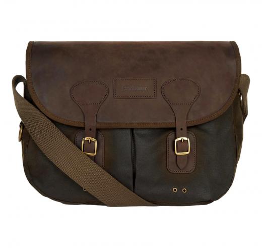BARBOUR Borsa Uomo Tarras In Pelle Cerata UBA0003OL71 Colore Oliva