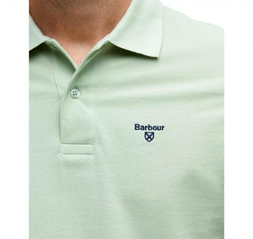BARBOUR Polo Uomo Sports MML1367GN12 Verde Chiaro